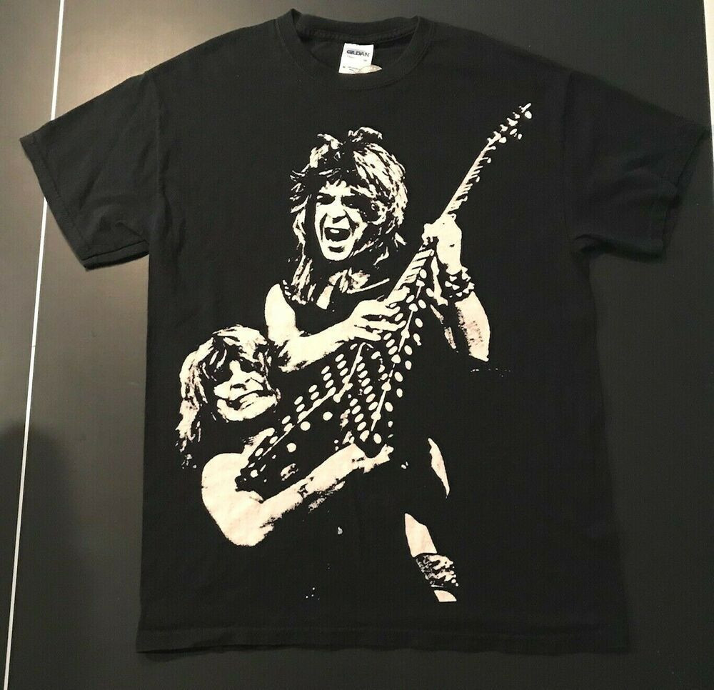 Ozzy Osbourne Randy Rhoads Vintage Black Tribute Tour Shirt Rare Shirt