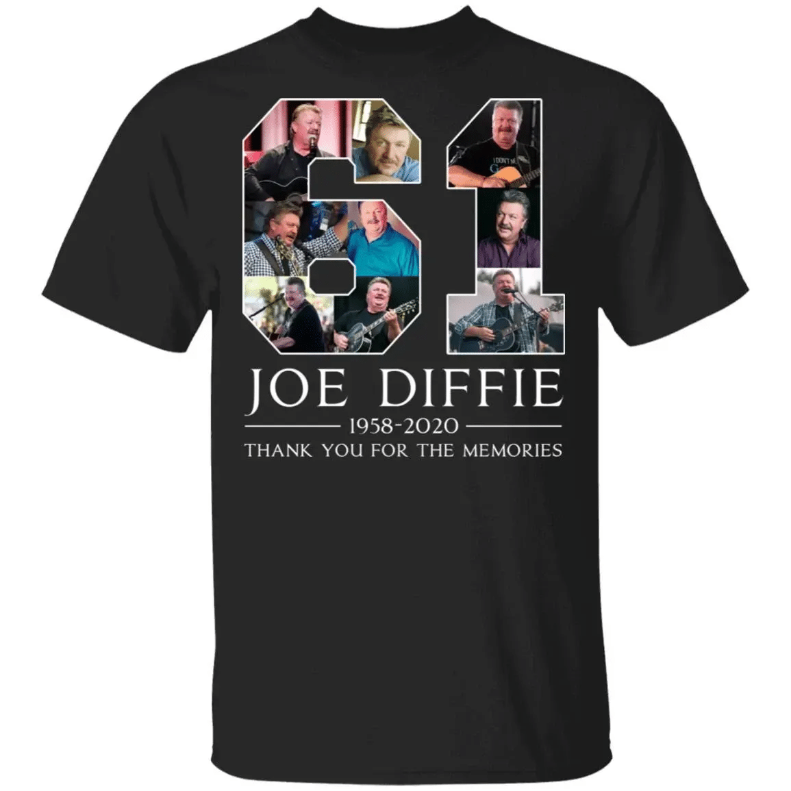 Joe Diffie T-Shirt 61 Years Memorial Tee Va03