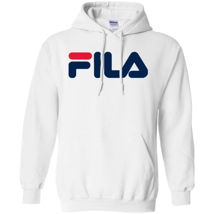 Fila Hoodie Red Navy Logo