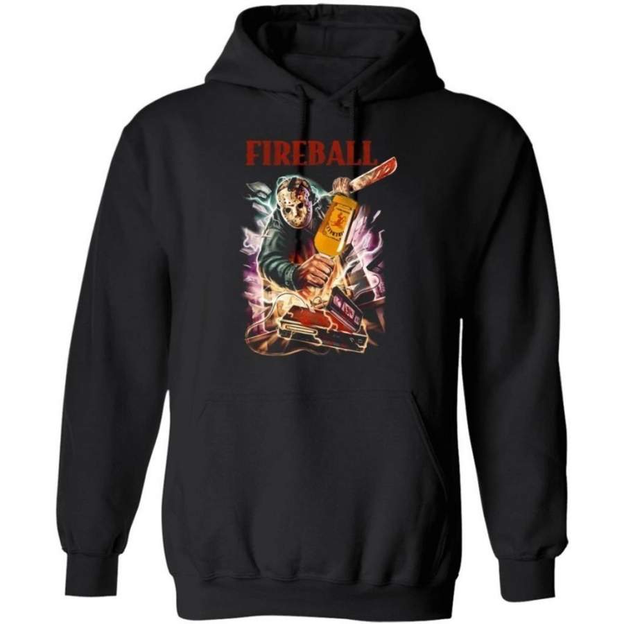 Jason Voorhees And Fireball Cinnamon Whisky Hoodie Halloween Costume TT08