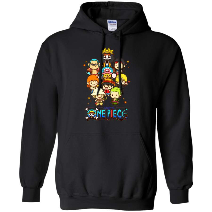 Straw Hat Pirates Menber Chibi One Piece Hoodie