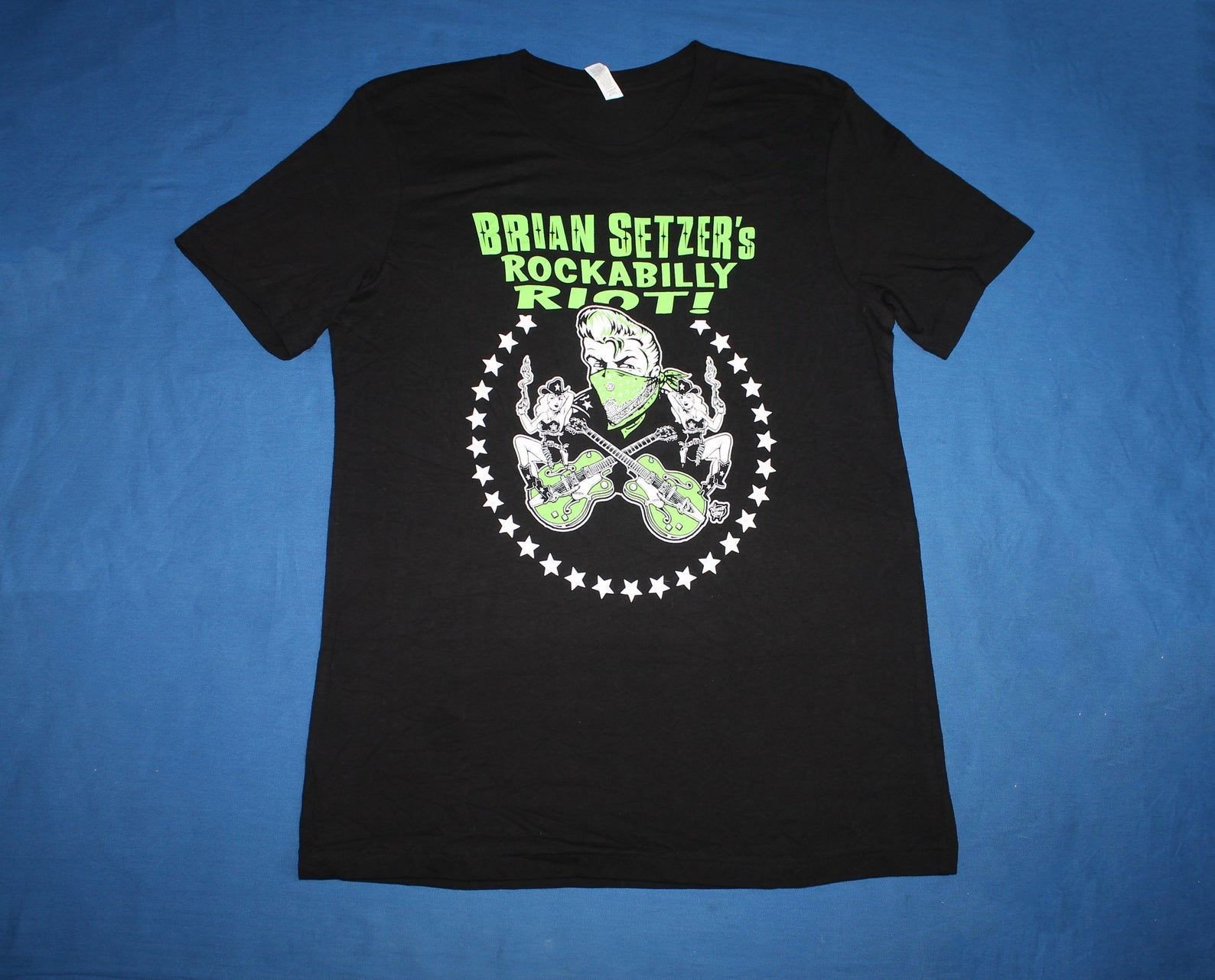 Brian Setzer Shirt Rockabilly Riot Tour Shirt Rockabilly Rock And Roll M