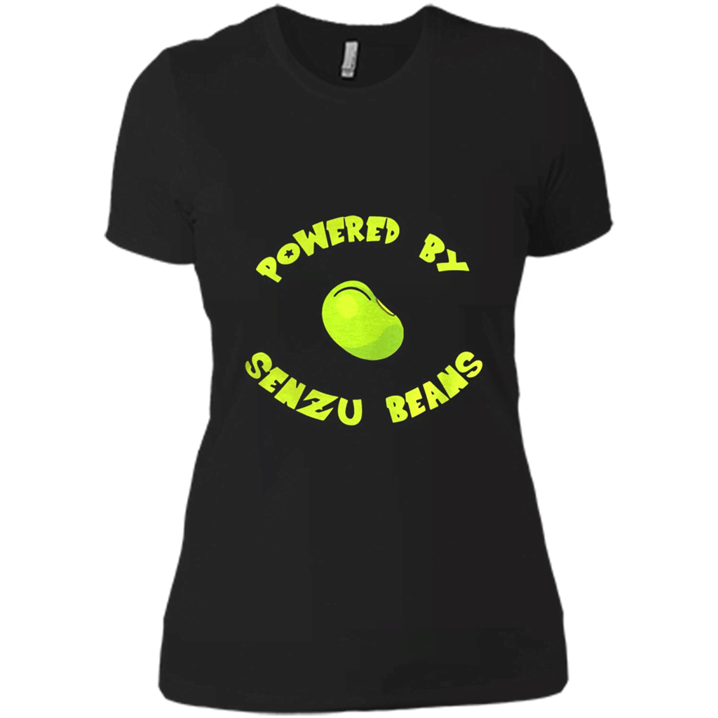 Powered By Senzu Beans Shirt – Ladies Boyfriend T-Shirt