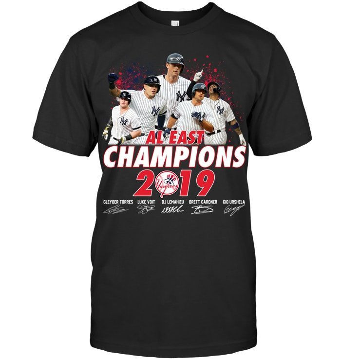 Nl East Devision Championsnew New York Yankees Baseball Players Fans Signatures Shirts