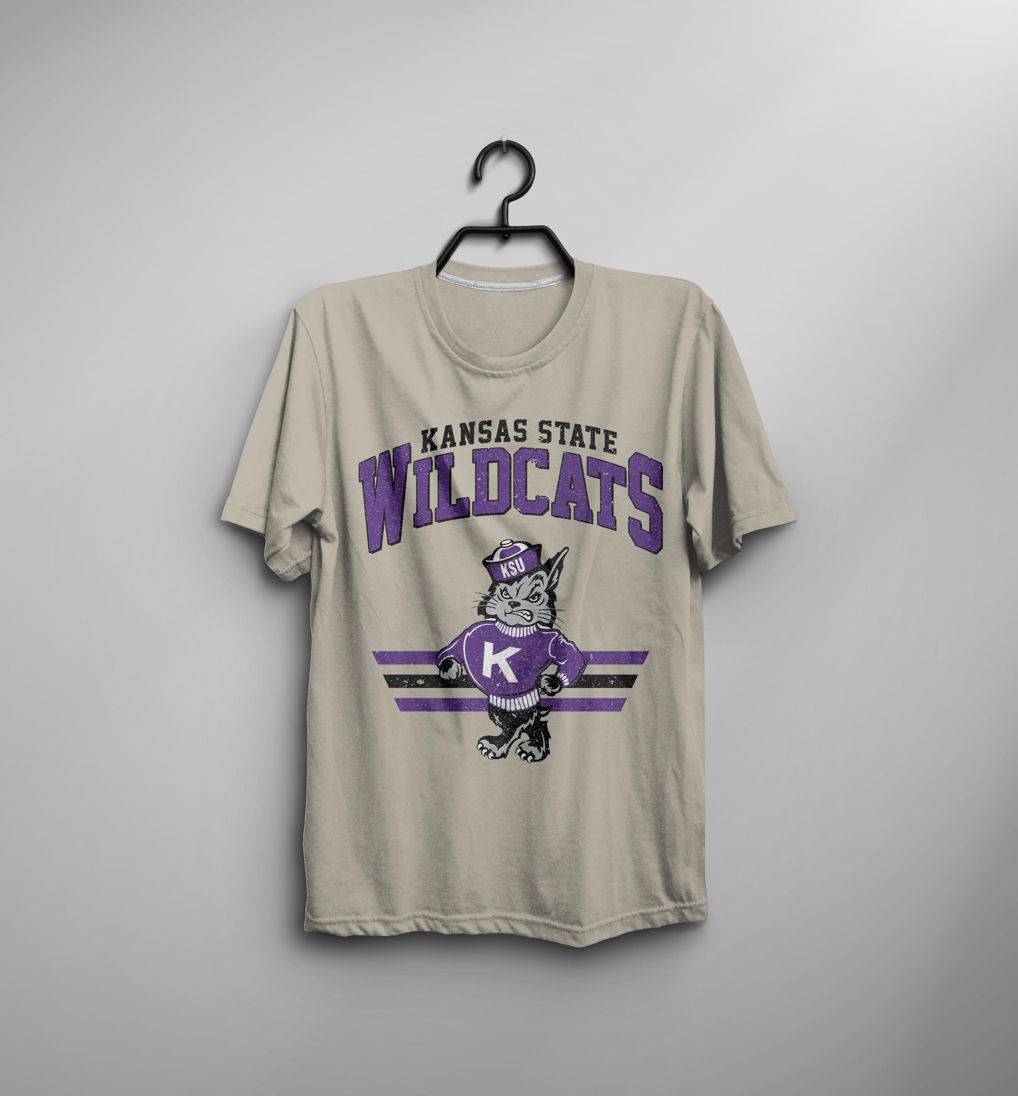 Vintage Kansas State Wildcats mascot T-shirt, Vintage Tee