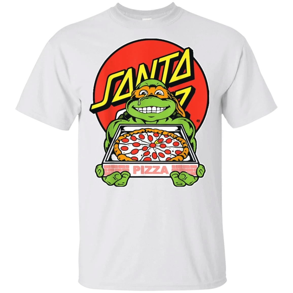 Santa Cruz Turle Pizza Skateboarding Kid T-Shirt