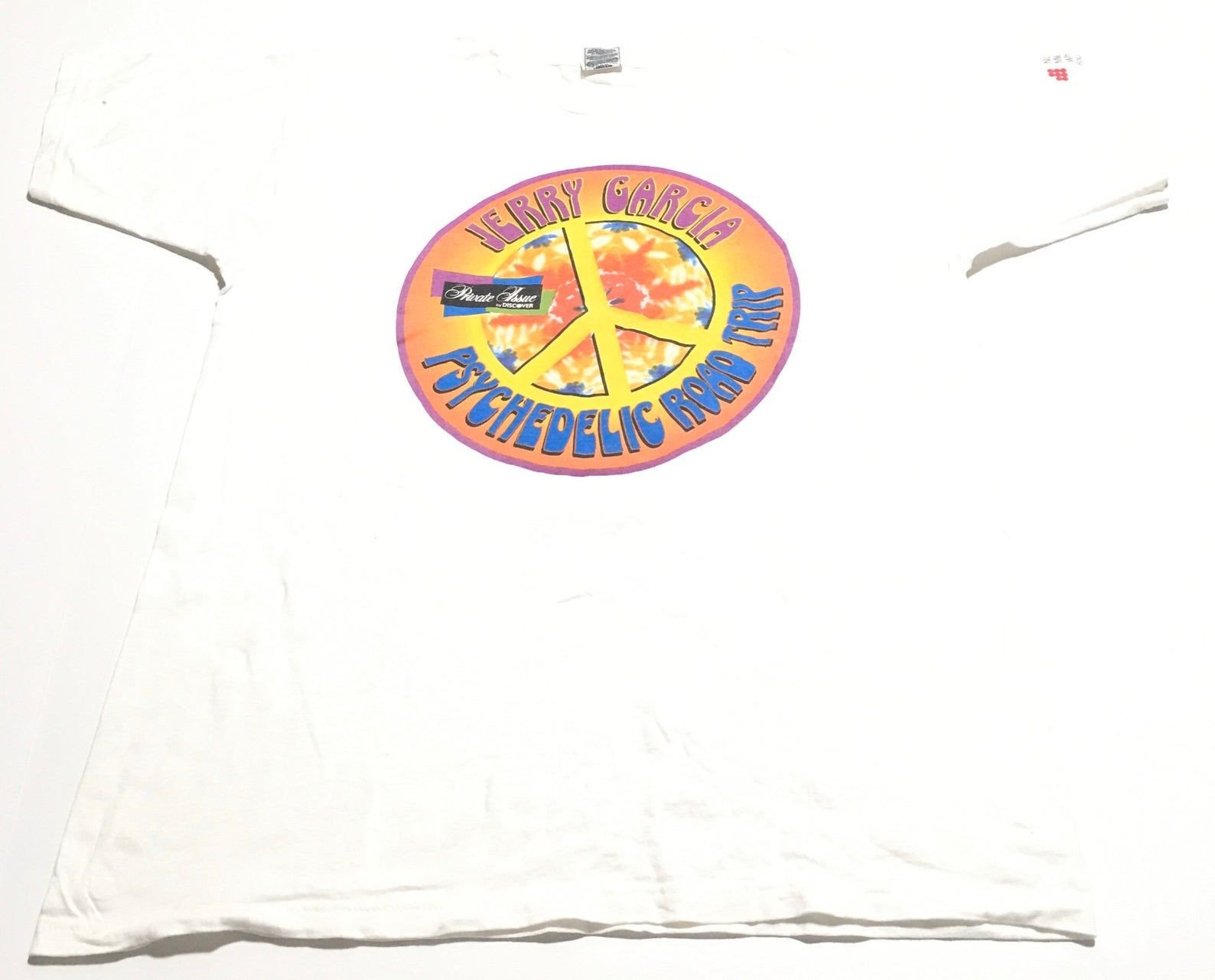 1997 Jerry Garcia Psychedelic Road Trip Meals On Wheels Vintage T Shirt // X