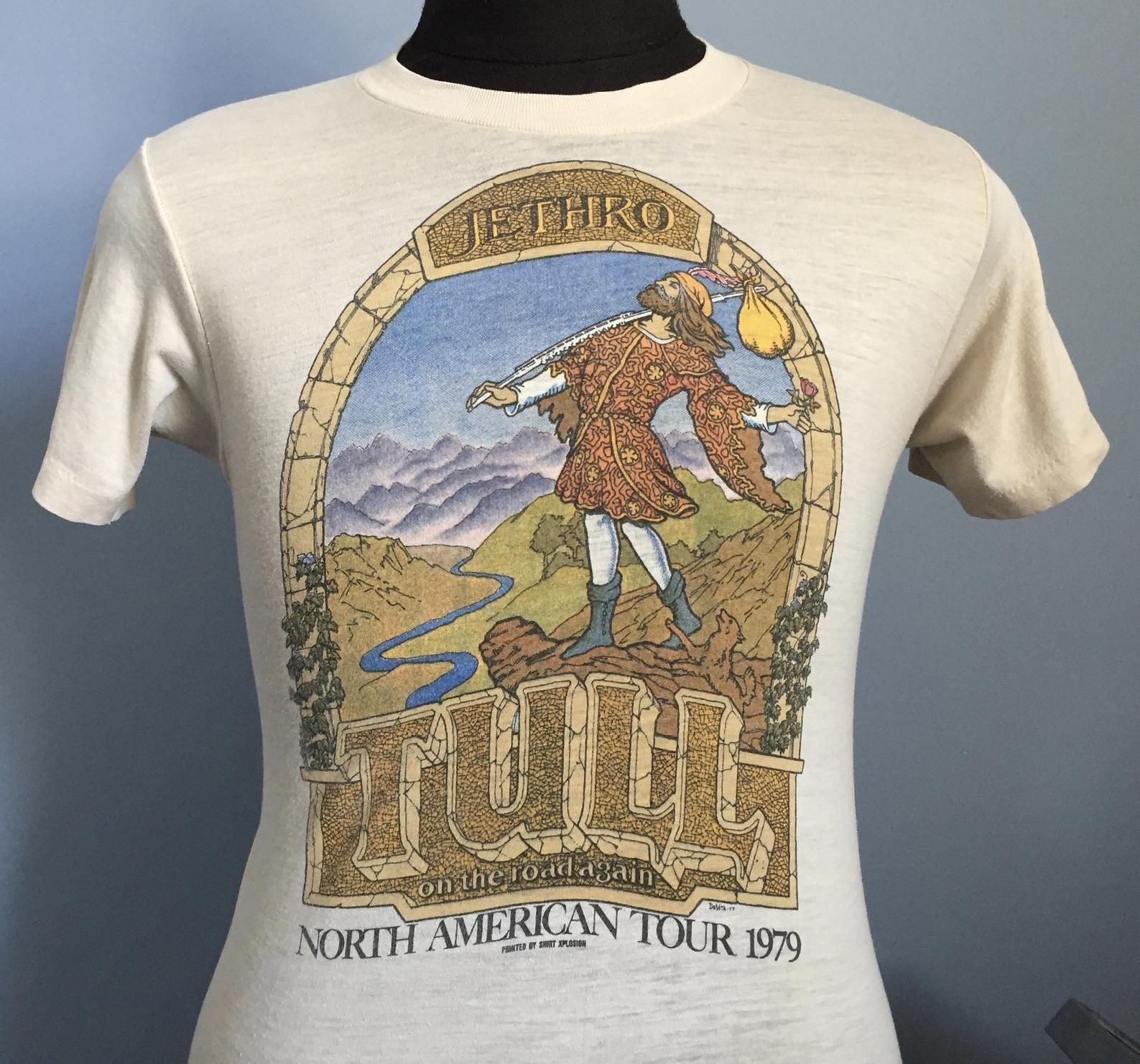 70S Vintage Jethro Tull On The Road Again 1979 North American Tour Rock ...