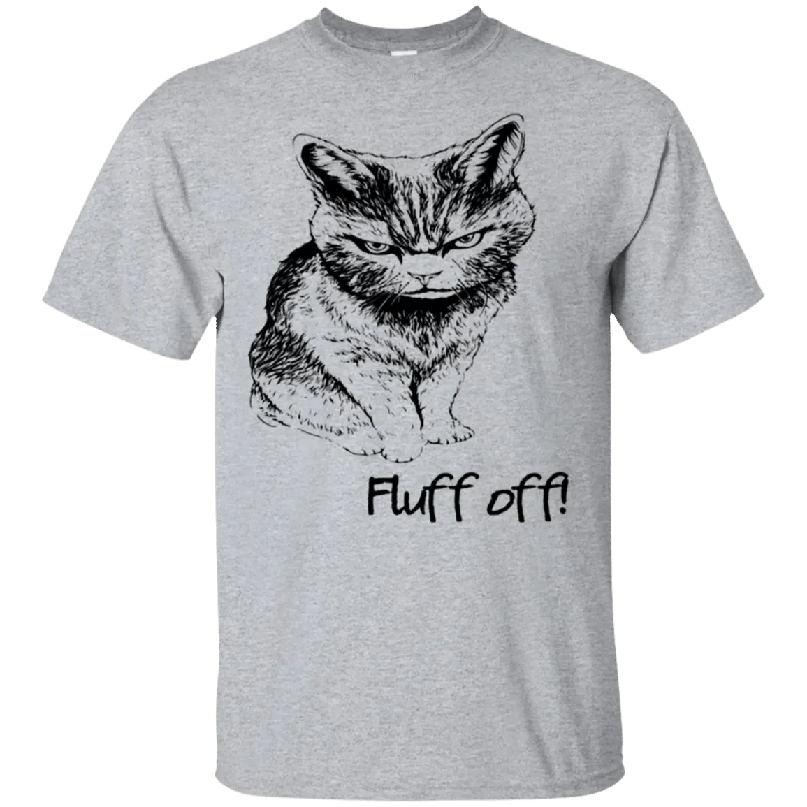 Fluff Off Angry Cat Lucifer Shirt