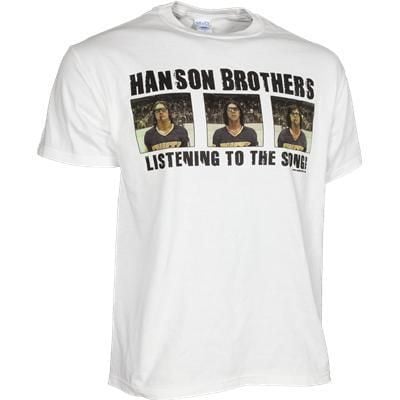 Mad Brothers Slap Shot Hanson Brothers Listening To The Song Shirt