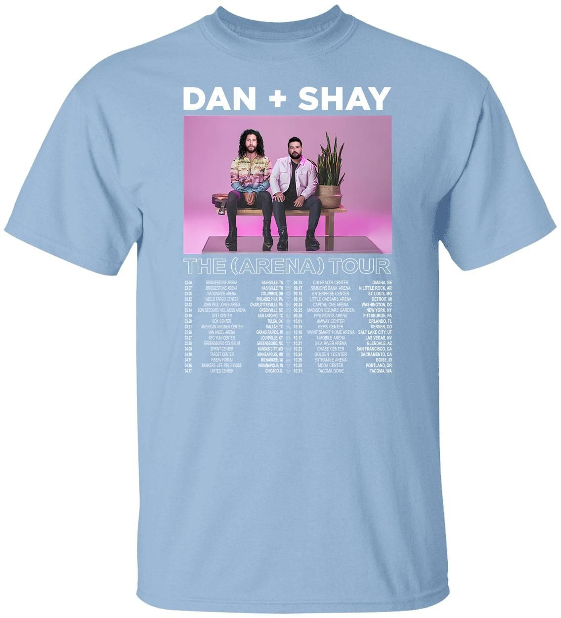 Dan And Shay Merch Arena Tour Dateback-Youth Shirt