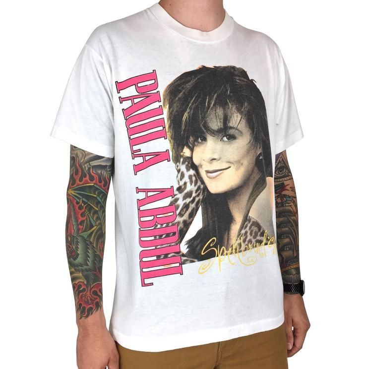 Vintage 90S 1991 91 Paula Abdul Spellbound Tour Single Stitch Pop Concert Graphic Shirt