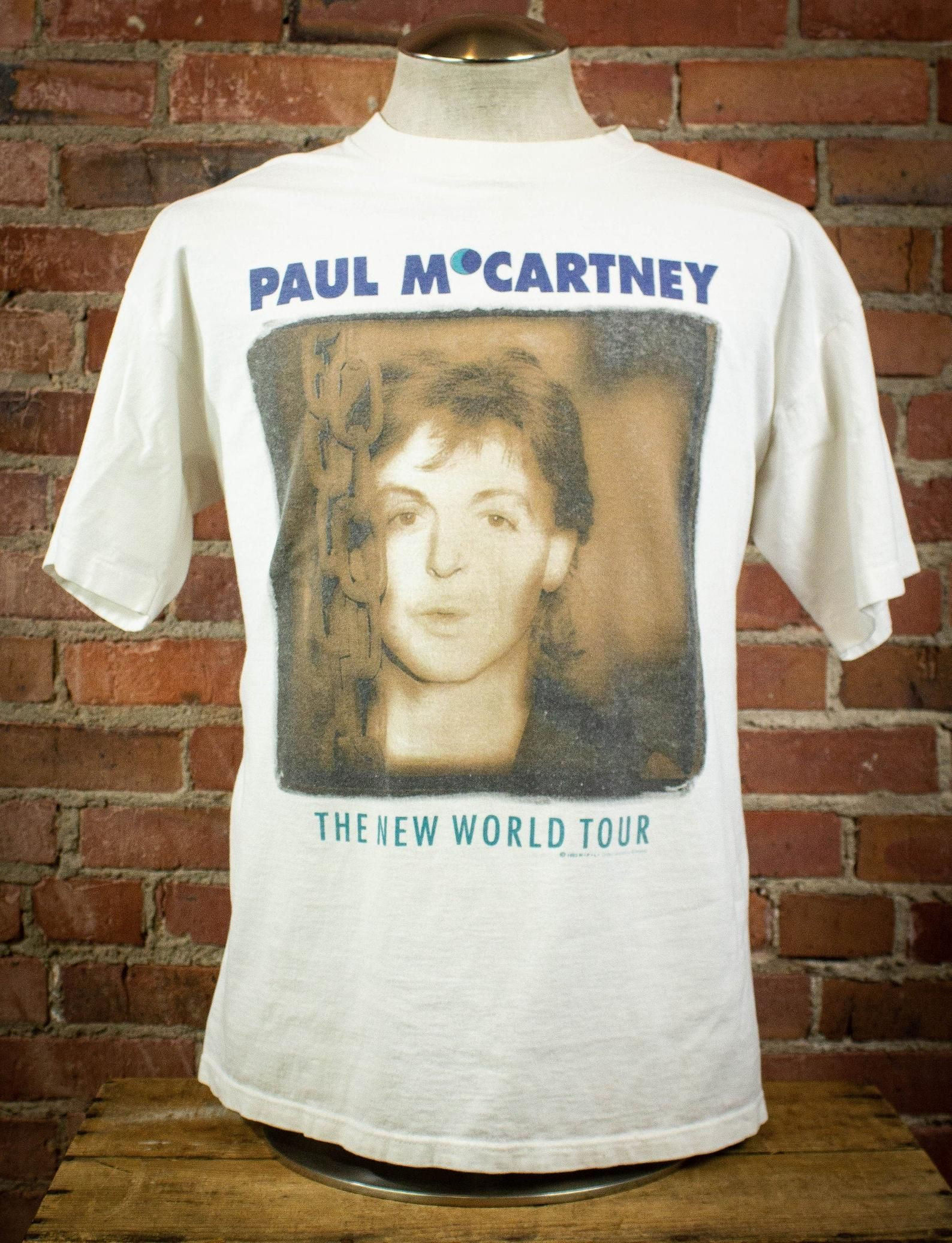 Vintage 1993 Paul Mccartney The New World Tour Concert T Shirt Unisex