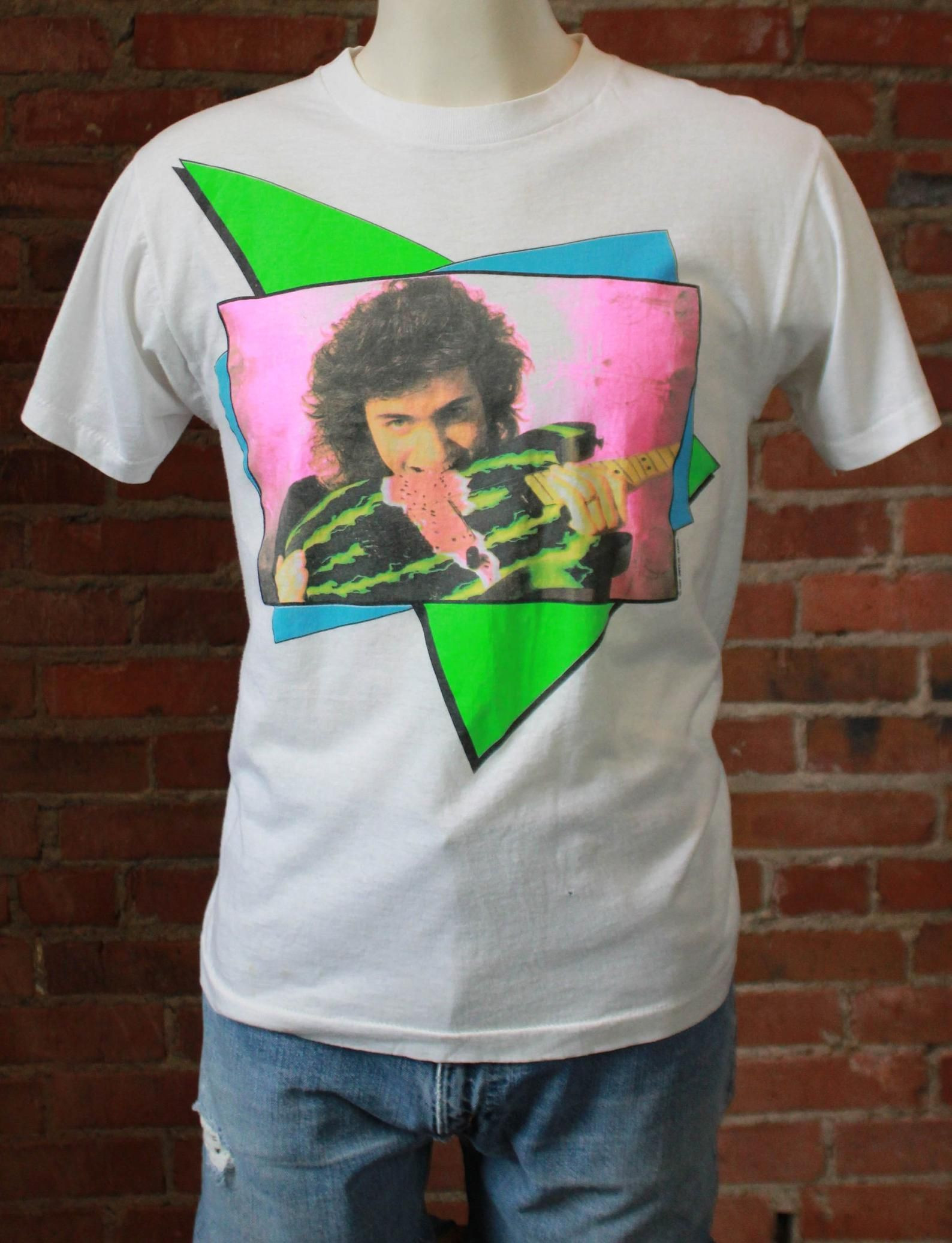 Vintage Dweezil Zappa Concert T Shirt 1987 Tour Unisex Guitar