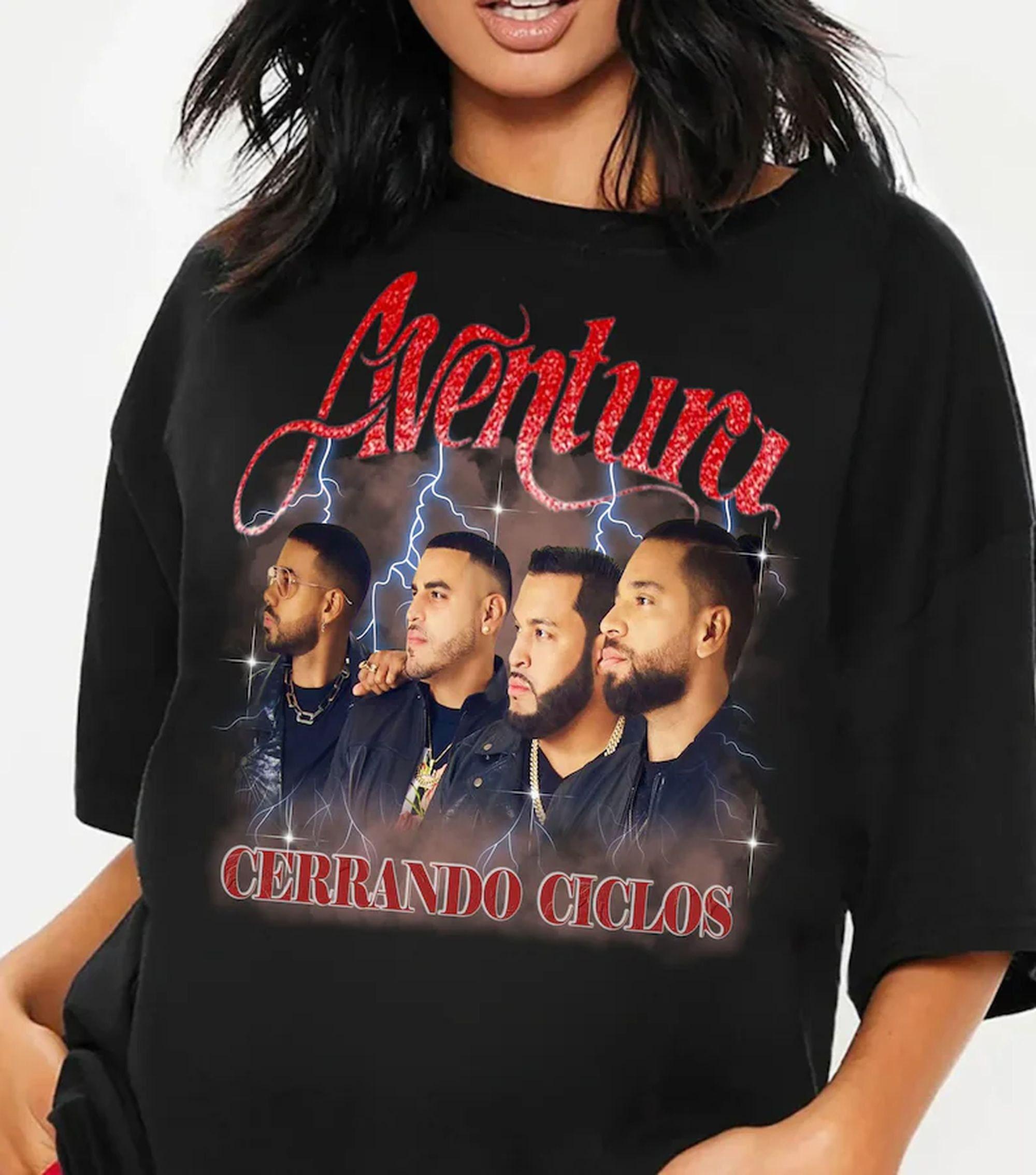 Unisex Shirt, Aventura Concert Group Shirt, Gift For Fan, Graphic T Shirt,2024 Aventura Tour, Cerrando Ciclos T Shirt, Unisex T-Shirt, Gifts For Women, Short Sleeve Tee Shirt, Gifts For Birthday Mothers Day Christmas Anniversary